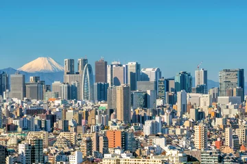 Rolgordijnen Tokyo skyline and Mountain fuji © f11photo