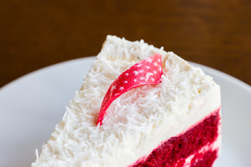 Red velvet slice of cake