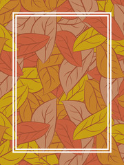 autumn leaves Background. Yellow fallen leaf background