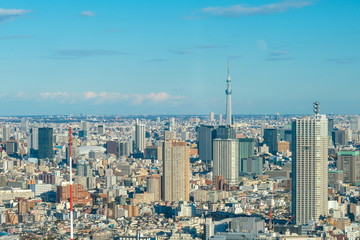 Fototapeta premium Panoramę centrum Tokio