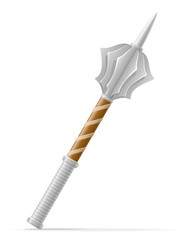 battle mace medieval stock vector illustration