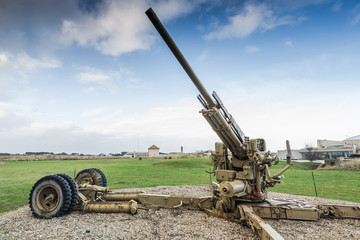 American tank on Utah Beach, Normandy invasion landing