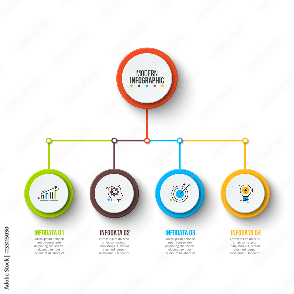 Poster business data visualization.