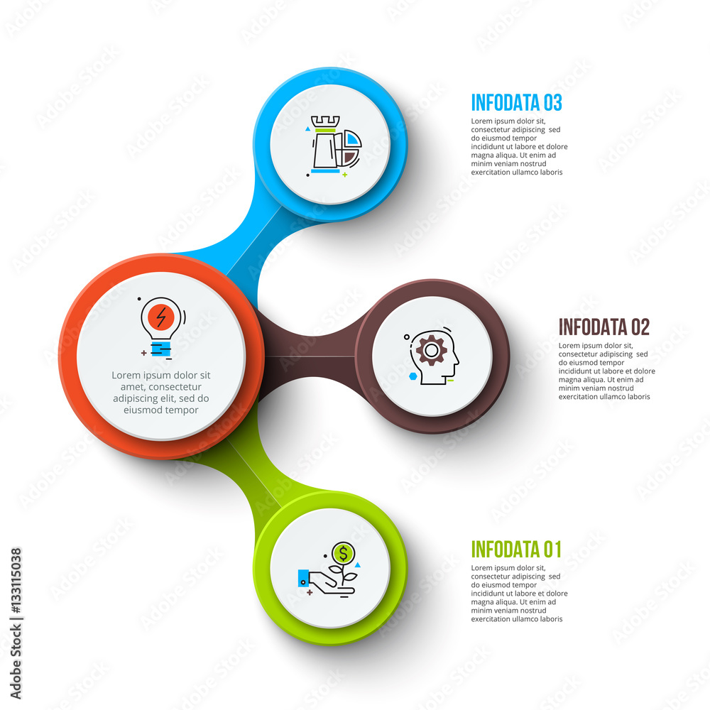 Poster business data visualization.