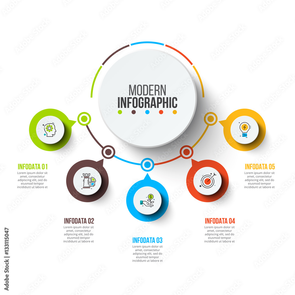 Poster business data visualization.