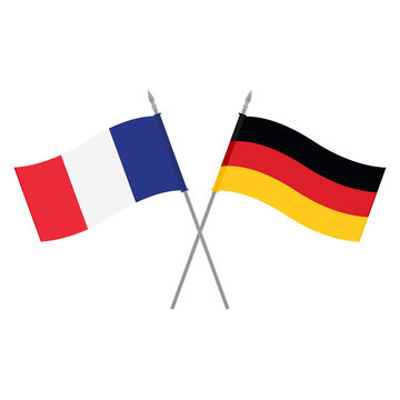 Germany and France flags