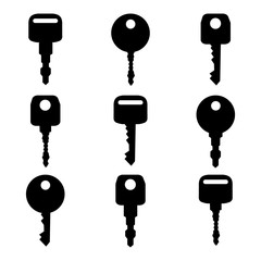 Black keys silhouettes