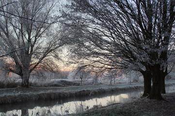 Die Niers bei Grefrath-Oedt im Winter
