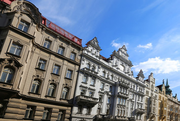 Fototapeta na wymiar historical palace of the city of Prague