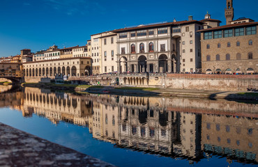 Fototapeta na wymiar Quai de l'Arno à Florence