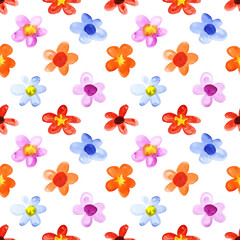 Simple watercolor flowers