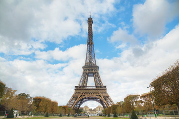 Fototapeta na wymiar Cityscape of Paris with the Eiffel tower