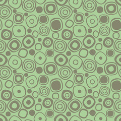 Seamless vector geometrical pattern. Endless background with hand drawn circles. Graphic illustration. Print for cover, fabric, wrapping, background.