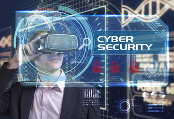 Business, Technology, Internet and network concept. Young busine