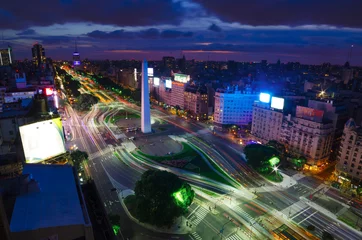 Foto op Plexiglas Buenos Aires bij nacht © adonis_abril