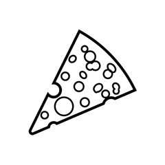 Cheese flat icon. Single high quality outline symbol of milk food for web design or mobile app. Thin line signs of cheese for design logo, visit card, etc.