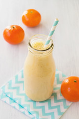 Fresh tangerine smoothie