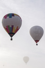 ascension of hot air balloons festival