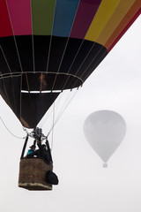 ascension of hot air balloons festival