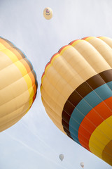 ascension of hot air balloons festival