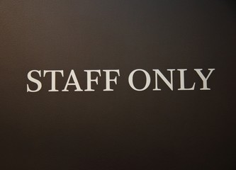 Staff only