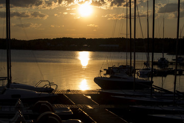 Sunset marina