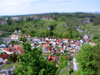 Fototapeta na wymiar miniature town