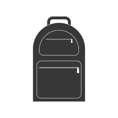 silhouette backpack traveler vacation vector ilustration eps 10