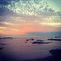 Obraz premium Couché de soleil en bretagne