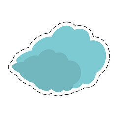 travel cloud weather concept cut line vector illustration eps 10