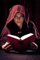 Spooky Fortune Teller Reading A Book