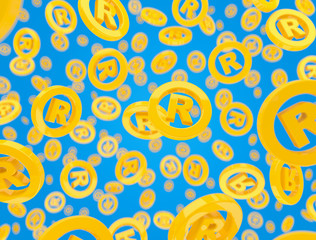 Trademark symbol background