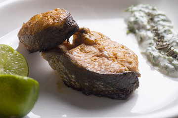 salmon, fish, cooked, cook