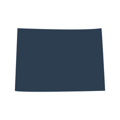 U.S. state of Colorado on the map 