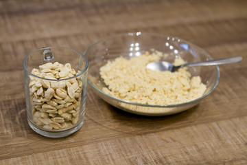 whole or crushed peanuts