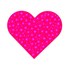 heart on Valentine's day holiday vector drawing on a white background