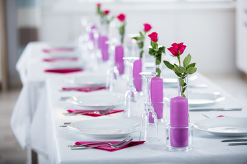 Wedding Setting With Flower