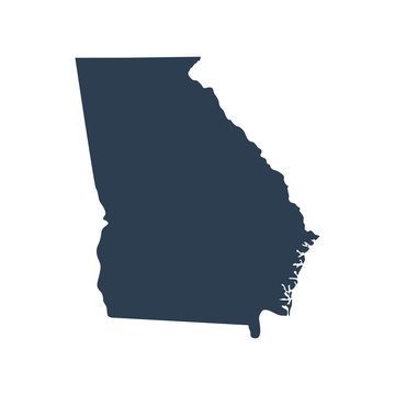 map of the U.S. state  Georgia 
