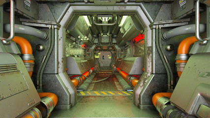 宇宙船内 © tsuneomp