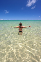 girl in the beach