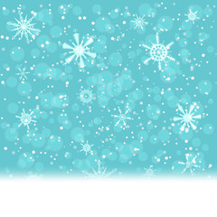 Falling snow background. vector illustration