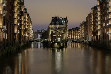 Obraz premium Hamburg, Speicherstadt,
