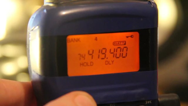 search radio frequency on the scanner