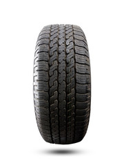 Car tire isolated on a white background