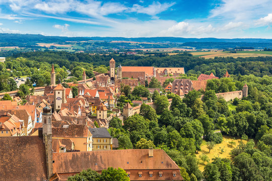 Panoramic View Of Rothenburg