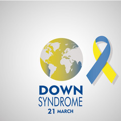 Illustration day syndrome down, yellow planet accompanied of rib