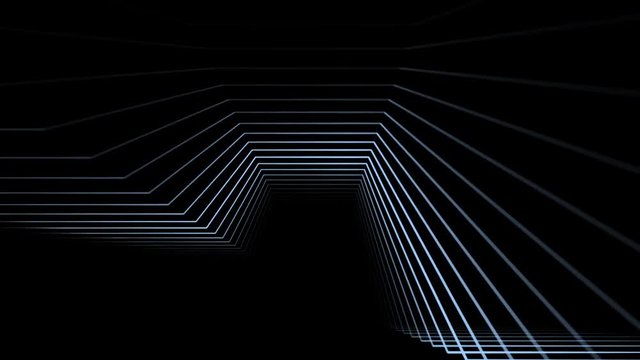 Geometric light blue 3D lines overlays with alpha channel
