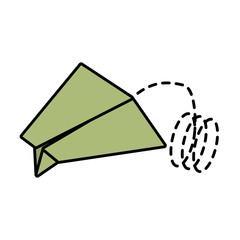 paper planetoy air line dotted vector illustration eps 10