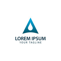 Fototapeta premium Letter A Drop Logo