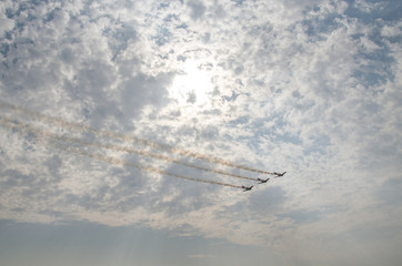 Airplanes in formation